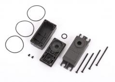 Traxxas TRX2276 Servobehuizing, kunststof (boven, midden, onder)/ pakkingen/ hardware (voor 2275 servo)