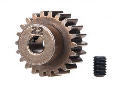 Traxxas TRX2422 Tandwiel, 22-T pinion (48-pitch) / borg schroef