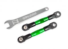 Traxxas TRX2443G Camberlinks, achter (TUBES groen geanodiseerd, 7075-T6 aluminium, sterker dan titanium) (2) (gemonteerd