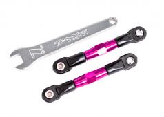 Traxxas TRX2443P Camberlinks, achter (TUBES roze geanodiseerd, 7075-T6 aluminium, sterker dan titanium) (2) (gemonteerd