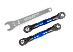 Traxxas TRX2443X Camberlinks, achter (TUBES blauw geanodiseerd, 7075-T6 aluminium, sterker dan titanium) (2) (gemonteerd