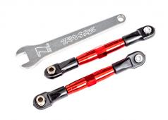 Traxxas TRX2444R Camber links, voorkant (BUIZEN rood geanodiseerd, 7075-T6 aluminium, sterker dan titanium) (2) (gemonte