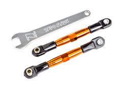 Traxxas TRX2444T Camber links, voorkant (BUIZEN oranje geanodiseerd, 7075-T6 aluminium, sterker dan titanium) (2) (gemon