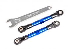 Traxxas TRX2444X Camber links, voorkant (BUIZEN blauw geanodiseerd, 7075-T6 aluminium, sterker dan titanium) (2) (gemont