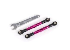 Traxxas TRX2445P Teenschakels, voor (TUBES roze geanodiseerd, 7075-T6 aluminium, sterker dan titanium) (2) (gemonteerd m