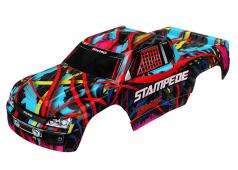 Traxxas TRX3648 Body, Stampede, Rock n Roll (geverfd, overdrukplaatjes aangebracht)