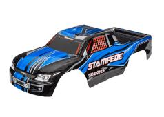 Traxxas TRX3651X Body, Stampede (past ook op Stampede VXL), blauw (geverfd, emblemen aangebracht)