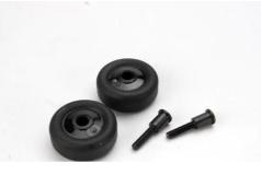 Traxxas TRX4976 Wheels (4)/ Axles (2), for Maxx wheelie bar,