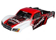 Traxxas TRX5824R Body SLASH 4X4 ROOD (GELAKT + STICKER)