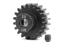 Traxxas TRX6494R Tandwiel, 20-T pinion (gefreesd, gehard staal) (1,0 metrische steek) (past op as van 5 mm)/stelschroef