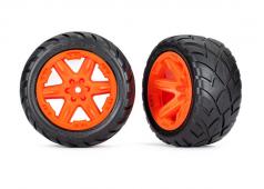 Traxxas TRX6775A Banden en wielen, gemonteerd, gelijmd (2,8") (oranje RXT-wielen, Anaconda-banden, schuimrubberen inzets