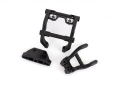 Traxxas TRX6777X Wheelie bar mounts / skidplate achter (past op 4WD Stampede) (voor installatie van LED-verlichtingsset)