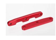 Traxxas TRX6823R Bulkhead tie bars, front & rear, aluminum red-anodized)