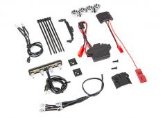 Traxxas TRX7285A LED-verlichtingsset, 1 / 16e Summit (voeding, chromen lichtbalk, daklichtkabelboom (4 doorzichtig, 2 ro