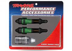 Traxxas TRX7461G Schokbrekers GTR lange, groen geanodiseerde, PTFE-gecoate lichamen met TiN-assen (volledig gemonteerd,