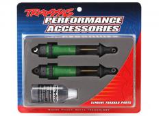 Traxxas TRX7462G Schokbrekers, GTR xx-lange groen-geanodiseerde, PTFE-gecoate lichamen met TiN-assen (volledig gemonteer