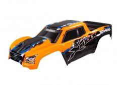 Traxxas TRX7811 Body, X-Maxx, oranje (geverfd, stickers aangebracht) (gemonteerd met carrosseriesteunen voor en achter, 