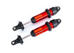 Traxxas TRX7861R Schokbrekers, GTX, medium (aluminium, rood geanodiseerd) (volledig gemonteerd zonder veren) (2)