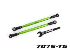 Traxxas TRX7897G Teenkoppelingen, voorkant (TUBES groen geanodiseerd, 7075-T6 aluminium, sterker dan titanium) (2) (voor