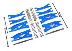 Traxxas TRX7895X Ophangingsset, X-Maxx WideMaxx, BLAUW (inclusief draagarmen voor en achter, teenverbindingen voor, aand