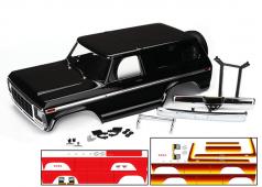 Traxxas TRX8010X Body, Ford Bronco, compleet (zwart) (inclusief voor en achter bumpers, pushbar, achterbodymontage, gril