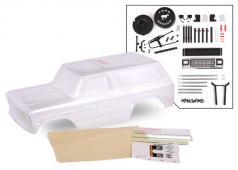 Traxxas TRX8011P Body, Land Rover Defender, compleet (helder, getrimd, moet worden geverfd) (inclusief grille, zijspiege