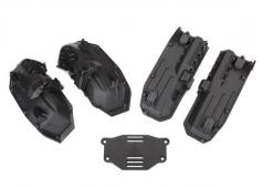 Traxxas TRX8080 fenders, binnenste (smalle), voor en achter (2 elk) / rock light beschermkappen (8) / p batterij