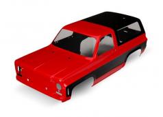 Traxxas TRX8130A Body, Chevrolet Blazer (1979) (rood) (vereist grille, zijspiegels, deurgrepen, ruitenwissers, decals
