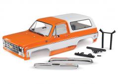 Traxxas TRX8130X Body Chevrolet Blazer (1979), compleet (oranje) (inclusief grille, zijspiegels, deurgrepen, ruitenwisse