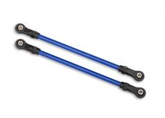 Traxxas TRX8142X Ophangarmen, achterste boven, blauw (2) (5x115 mm, gepoedercoat staal) (samengesteld met holle kogels)