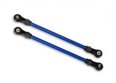 Traxxas TRX8143X Ophangarmen, voorkant onder, blauw (2) (5x104mm, gepoedercoat staal) (samengesteld met holle kogels) (v