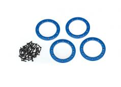 Traxxas TRX8168X Beadlock ringen, blauw (2.2") (aluminium) (4) / 2x10 CS (48)