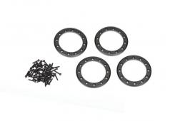 Traxxas TRX8169T Beadlock ringen, zwart (1.9") (aluminium) (4) / 2x10 CS (48)