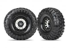 Traxxas TRX8172 Banden en wielen, geassembleerd (methode 105 zwarte chromen beadlock-wielen, Canyon Trail 2.2"-banden, s