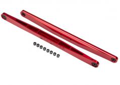 Traxxas TRX8544R Traverse arm, aluminium (rood-geanodiseerd) (2) (samengesteld met holle ballen)