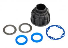 Traxxas TRX8581: Drager, differentieel (voor of midden) / x-ring pakkingen (2) / ringwiel afdichting / 14.5x20 TW (2)