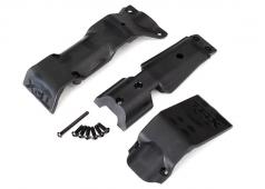 Traxxas TRX8637 Skidplate set, voor / skid plate, achter / 3x10 BCS (6) / 3x30 BCS (1) (past bij 8629 en 8630)