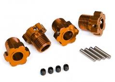 Traxxas TRX8654A Wielnaven, spievertanding, 17 mm (oranje geanodiseerd) (4) / 4x5 GS (4), 3x14 mm pen (4)