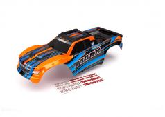 Traxxas TRX8911T Body, Maxx, oranje (geverfd) / stickerblad