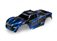 Traxxas TRX8918A Body, Maxx, blauw (gelakt, stickers aangebracht) (past op Maxx met verlengd chassis (352 mm wielbasis))