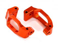 Traxxas TRX8932A Casterblokken (c-hubs), 6061-T6 aluminium (oranje geanodiseerd), links en rechts / 4x22mm pin (4) / 3x6