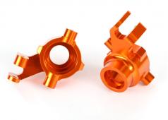 Traxxas TRX8937A Stuurblokken, 6061-T6 aluminium (oranje geanodiseerd), links en rechts