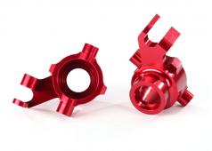 Traxxas TRX8937R Stuurblokken, 6061-T6 aluminium (rood geanodiseerd), links en rechts