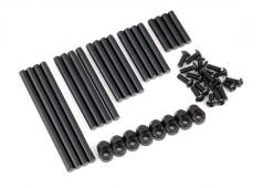 Traxxas TRX8940X Suspension pinnenset compleet (geharde), 4x64mm (4), 4x22mm (4), 4x38mm (4), 4x33mm (4), 4x47mm (4) / 3