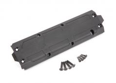 Traxxas TRX8945R Skidplate, midden / 4x20 CCS (4) / 3x10 CS (4) (past op Maxx met verlengd chassis (352 mm wielbasis))