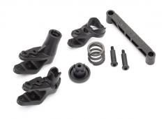 Traxxas TRX8946 Stuurkrukken / bellcrank ondersteuning / servo saver / servo saver veer / draglink / 3x20mm schouderschr