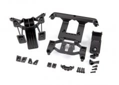 Traxxas TRX9015 Body mounts, voor & achter / 3x12 mm CS (4) / 3x12 mm schouderbout (2) / 3x10 mm platte machineschroef (