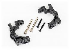 Traxxas TRX9032 Caster blokken (c-hubs), extreem zwaar, zwart (links & rechts)/ 3x32mm scharnierpennen (2)/ 3x20mm BCS (