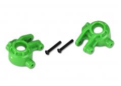 Traxxas TRX9037G Stuurblokken, extreem zwaar, groen (links & rechts)/3x20mm BCS (2) (voor gebruik met 9080 upgrade kit)