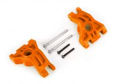 Traxxas TRX9050T Dragers, fusee, achter, extreem zwaar, oranje (links & rechts)/ 3x41mm scharnierpennen (2)/ 3x20mm BCS 